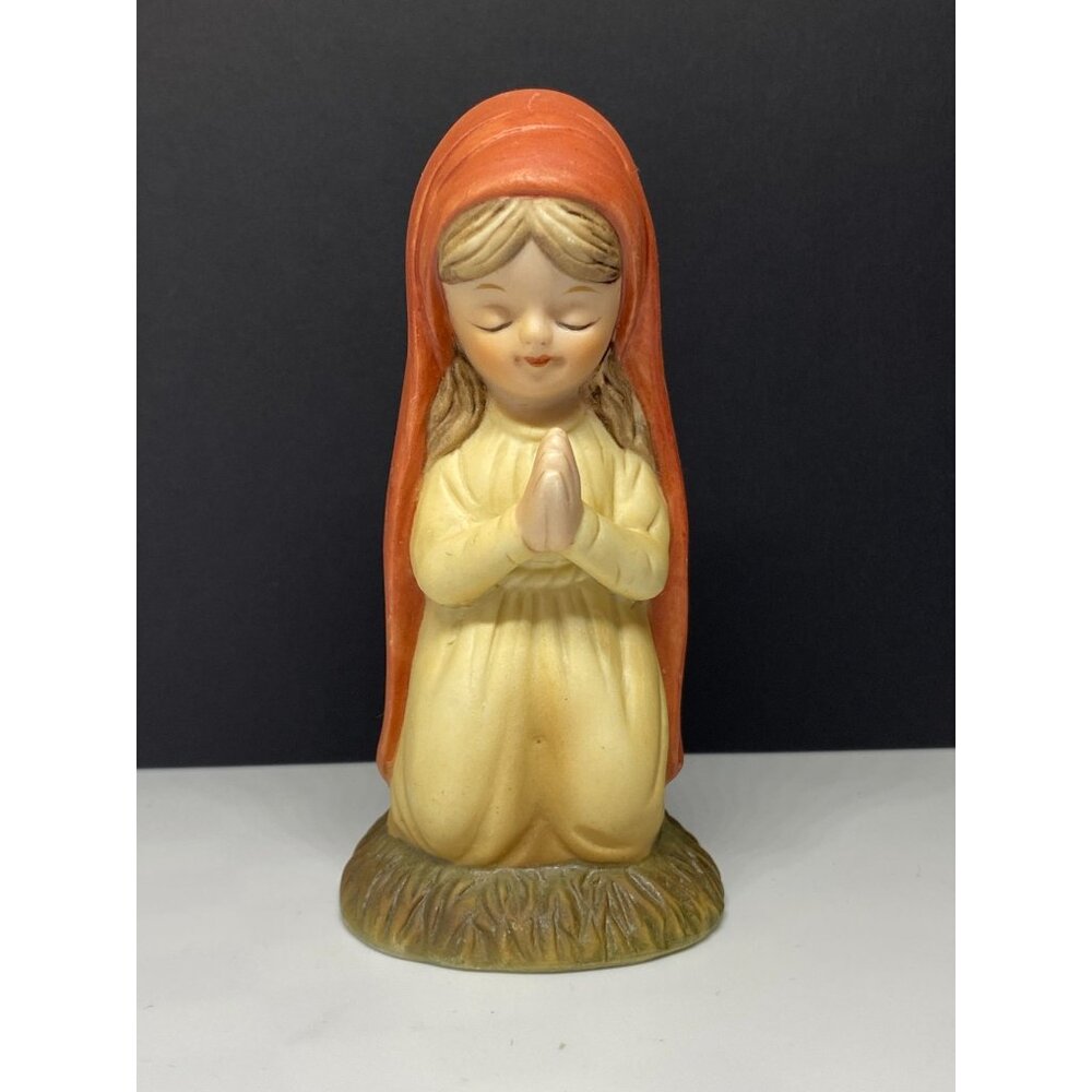 Lefton Figurine Nativity Christmas Porcelain Japan Virgin Mary Vintage #02049